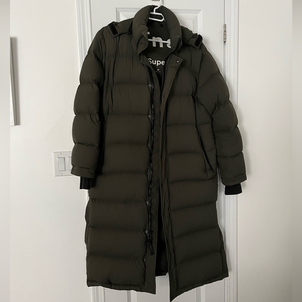 TNA The Super Puff duster, olive green
